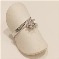 Anello Vidali Gioielli Donna in Oro bianco Zircone ANOR-31-34 - ANOR-31-34